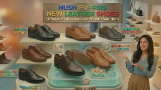 HUSH PUPPIES NEW OFFICE LEATHER MEDICATED SHOES
