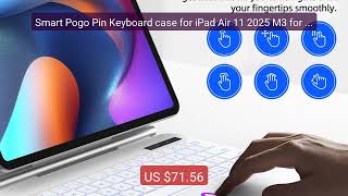 Smart Pogo Pin Keyboard case for iPad Air 11 2025 M3 for iP... — Top Pick 2026 | Unbeatable Price!