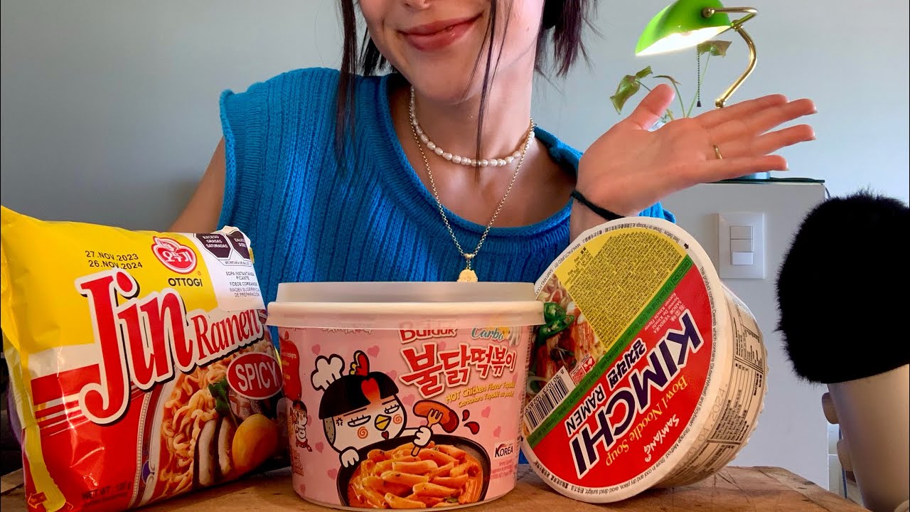 ‎‧₊˚✧ COMIENDO RAMEN Y TTEOKBOKKI✧˚₊‧˚༘ ASMR