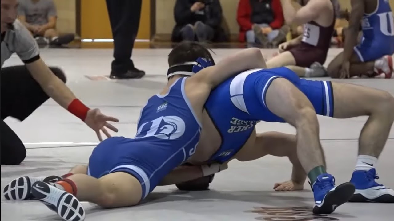 141 lbs Michael Mutton (Dubuque) v. Brier Babin (Luther) Wrestling ...
