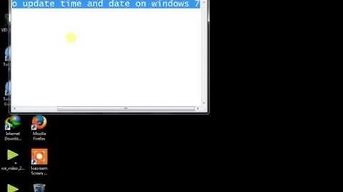 how to auto update time and date on windows 7