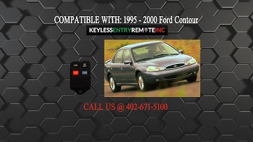 How To Replace Ford Contour Key Fob Battery 1995 1996 1997 1998 1999 2000