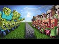 Minecraft | ZOMBIE ARMY VS VILLAGER ARMY! (Massive Mob Battles)