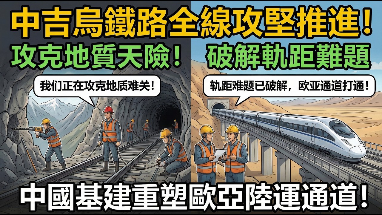 震撼！中吉烏鐵路即將竣工天山施工有多難？，中國黑科技破解25年技術死局，西方看呆了