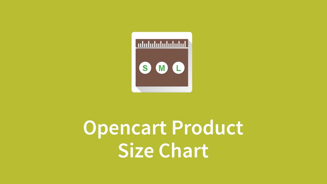 Opencart Size Chart Extension