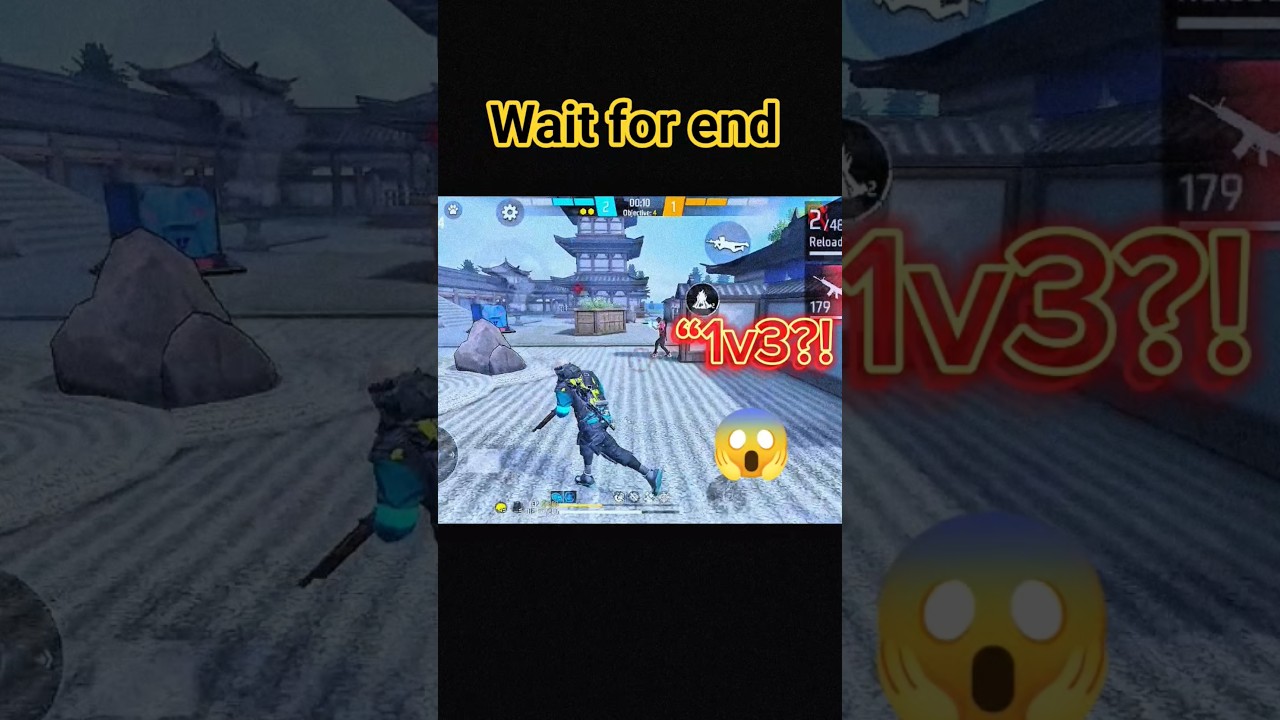 1v3 CLUTCH?! 😱 M1887 | CS RANKED free fire max