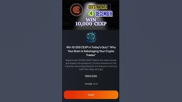 CEX Quiz Answers 4 DECEMBER |Part 1 #CEXIO #CryptoQuiz #CEXIOQuiz #CollectiveSuccess