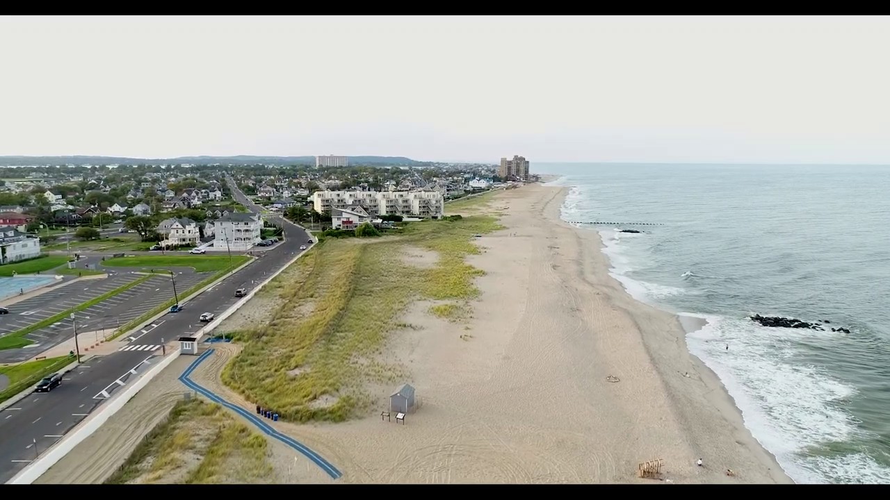 Seven Presidents Oceanfront Park, Long Branch and Monmouth Beach shore