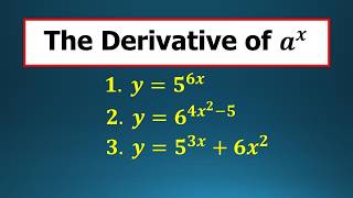 Derivative of a Constant Raised to the Power of x |Geometry | Math Video Central