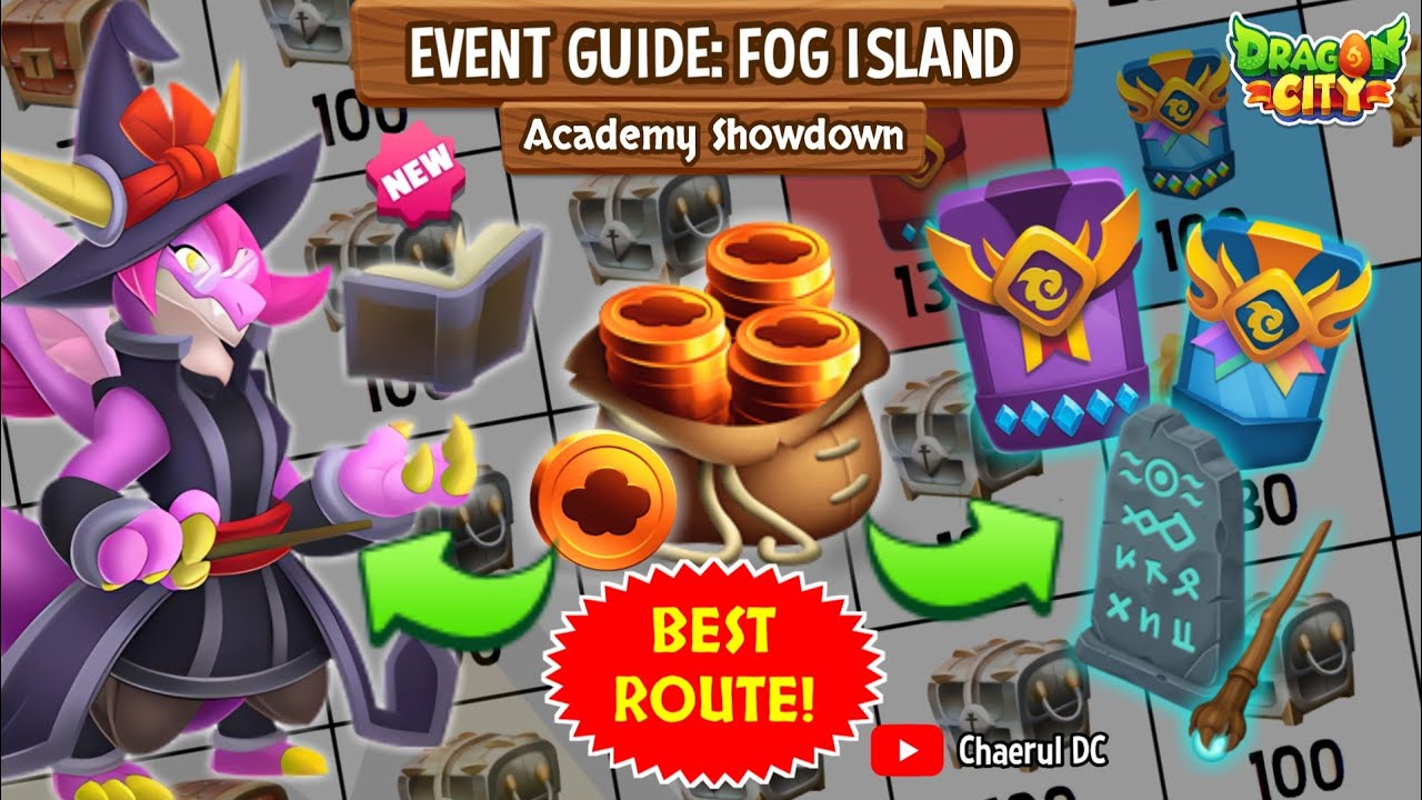 FOG ISLAND MAP REVEALS & BEST ROUTE +VOICE REVEALS 🫣 | DRAGON CITY ACADEMY SHOWDOWN EVENT GUIDE 2025