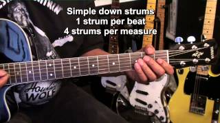 How To Play ABSOLUTE BEGINNERS GUITAR 12 Bar Blues #1 How To Play @EricBlackmonGuitar chords