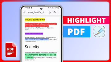 How to Highlight PDF in Samsung Phone
