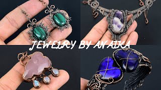Jewelry By Anaika A Brand That Specializes In Copper Wire Wrapped Jewelry Made Of Natural Gemstones