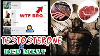 42% of men dont eat enough BEEF for testosterone & muscle growth? [Protein & Testosterone]