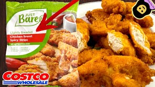 Just Bare Lightly Breaded Chicken Breast Spicy Strips  Costco Product Review