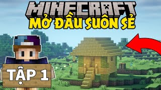 THỬ THÁCH SINH TỒN MINECRAFT 1.20 | TẬP 1 | NHÀ GỖ TRE ĐẦU TIÊN MÌNH XÂY !!