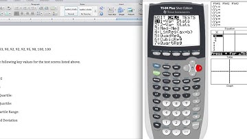 How to find Measures of Central Tendency and Quartiles for a list in the TI 84