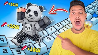 بسبب لوحة المفاتيح⌨️تحولت اسرع شخص بالعالم😱⚡️| ESCAPE KEYBOARD ROBLOX