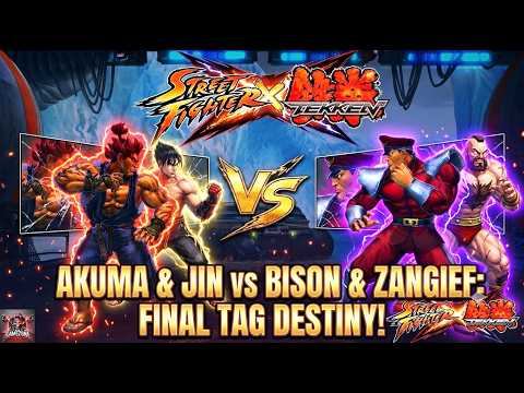 Street Fighter x Tekken Gameplay - Akuma & Jin VS Bison & Zangief (Hardest AI) #gameplay #gaming