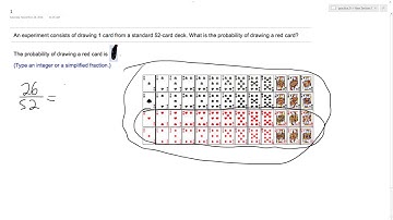 52-card deck. What is the probability of drawing a red card?