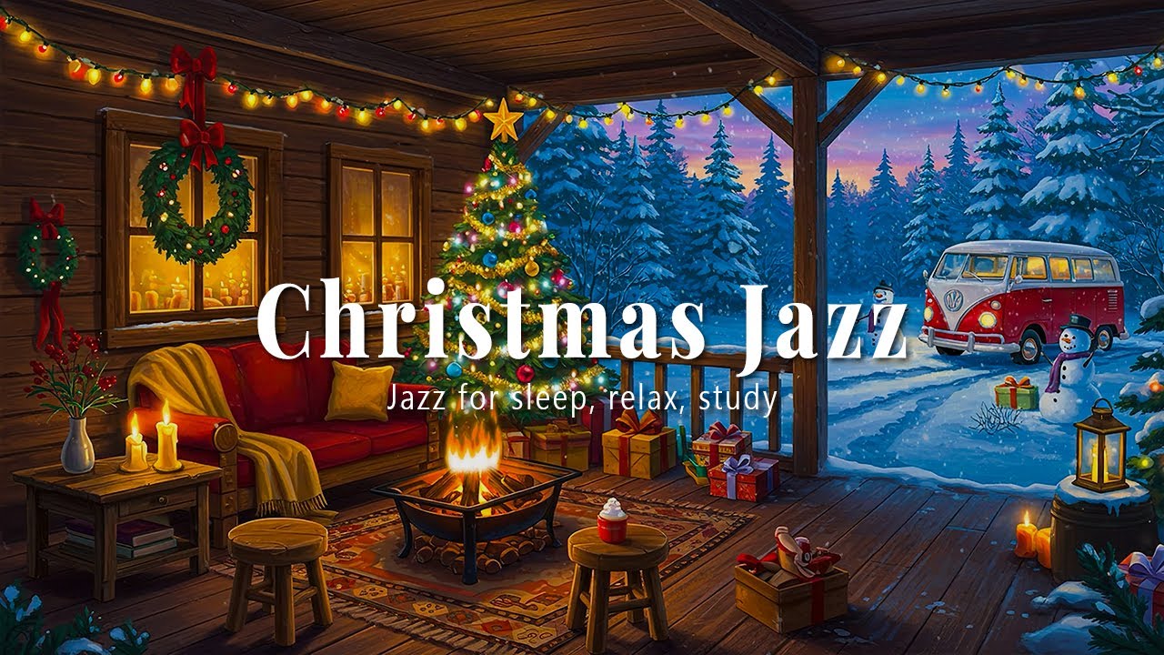 Christmas Evening Jazz 2026 🎅 Relaxing Instrumental Holiday Music for Sleep, Study & Chill