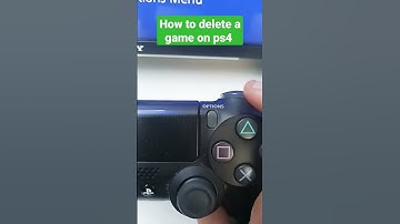 How to delete a game on ps4