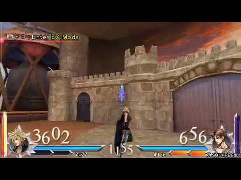 DISSIDIA 012 FINAL FANTASY - cloud vs bartz