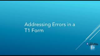 Famous Addressing Errors in a T1 Form Net Worth