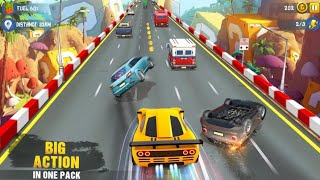 Drive the mini car offline race games 2021 with stylized 3D car game graphics ll Offline game screenshot 1