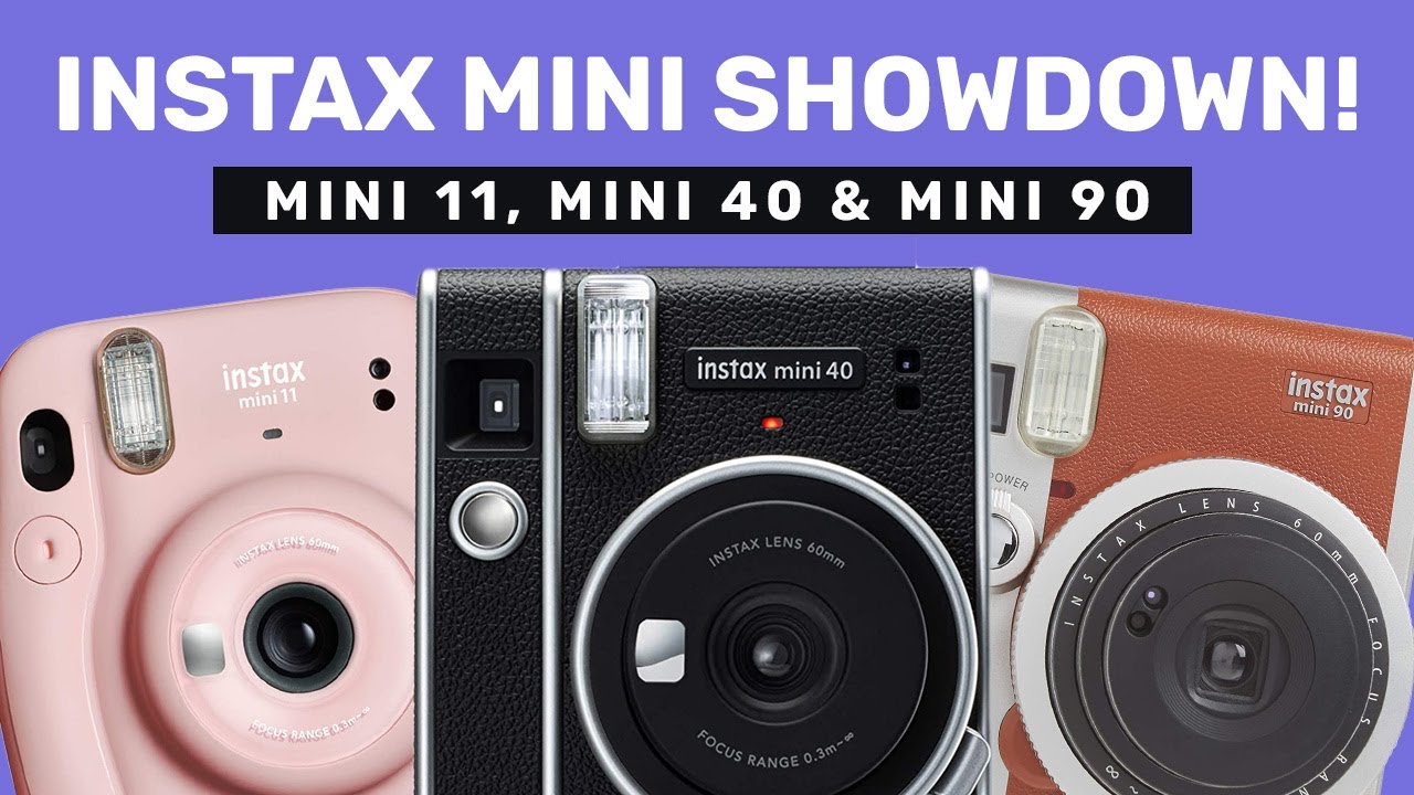 Fujifilm Instax Mini Camera SHOWDOWN - Mini 11 vs. Mini 40 vs. Mini 90! 