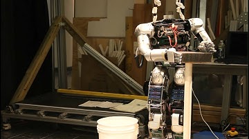 Jaemi Hubo Lifting box using Inverse Kinematics chains via RRT