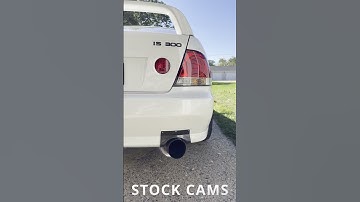 IS300 2JZ-GTE VVTi Stock cams vs BC 272