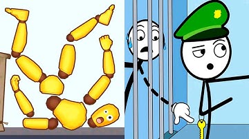 Ragdoll Break vs Thief Puzzle - Satisfying Android , iOS Gameplay Max Level