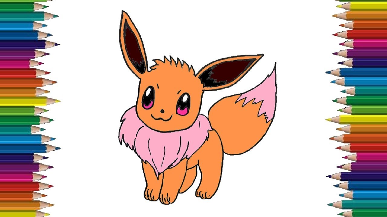 Como Desenhar o Eevee (Pokémom)  Pokemon coloring pages, Pokemon coloring,  Pokemon drawings