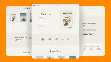 Responsive Book Shop Website Design | HTML, CSS & JS | Free Source Code