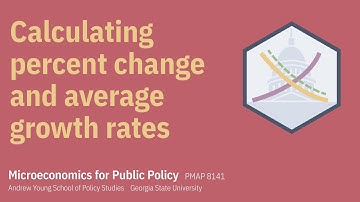 PMAP 8141 • Example: Calculating percent change and average growth rates