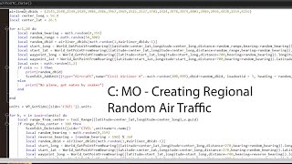 C: MO - Creating random regional air traffic