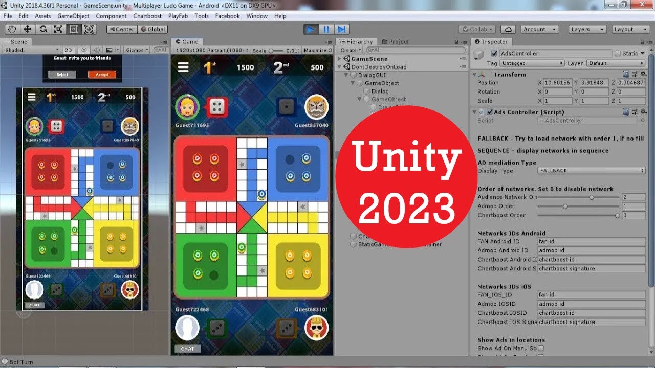 Ludo Online Multiplayer - Unity3D 