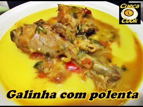 Galinha caipira com polenta mole - Cueca Cook # 313