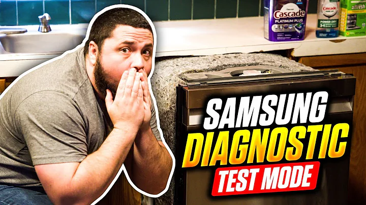 SAMSUNG DISHWASHER DIAGNOSTIC TEST MODE | LETS FIX IT