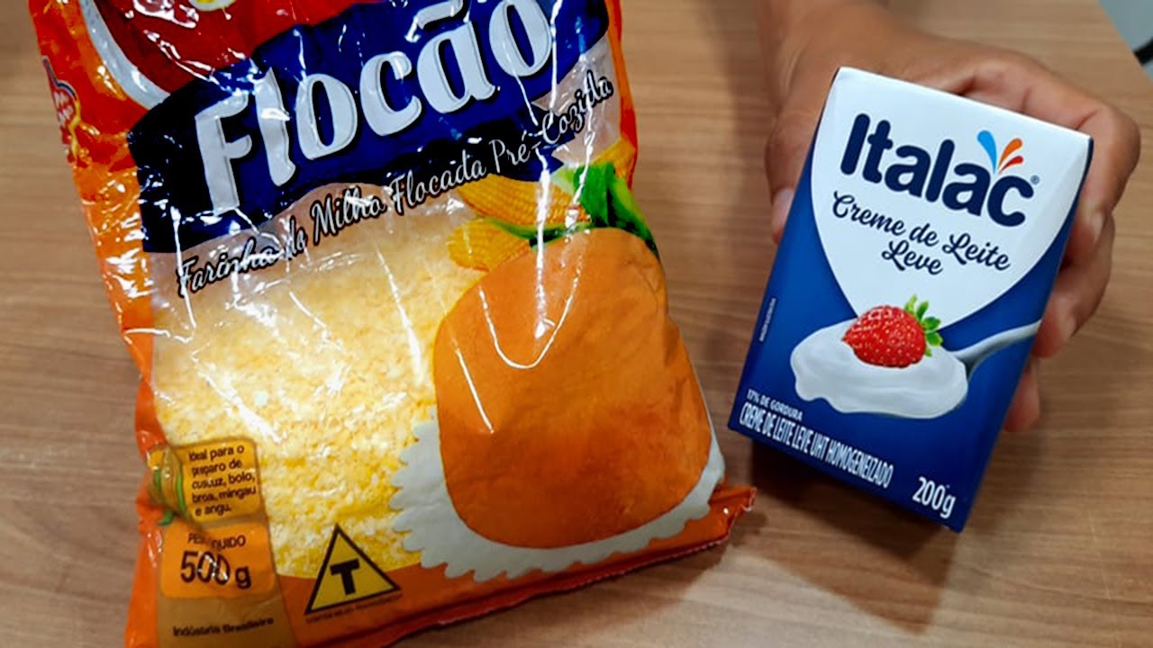 Misturei Flocão de milho com Creme de leite – #03 Testando Receitas com a Tata