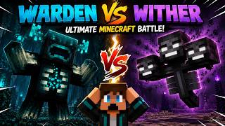 WARDEN vs WITHER – WHO WINS? 😱 ULTIMATE MINECRAFT MOB BATTLE!