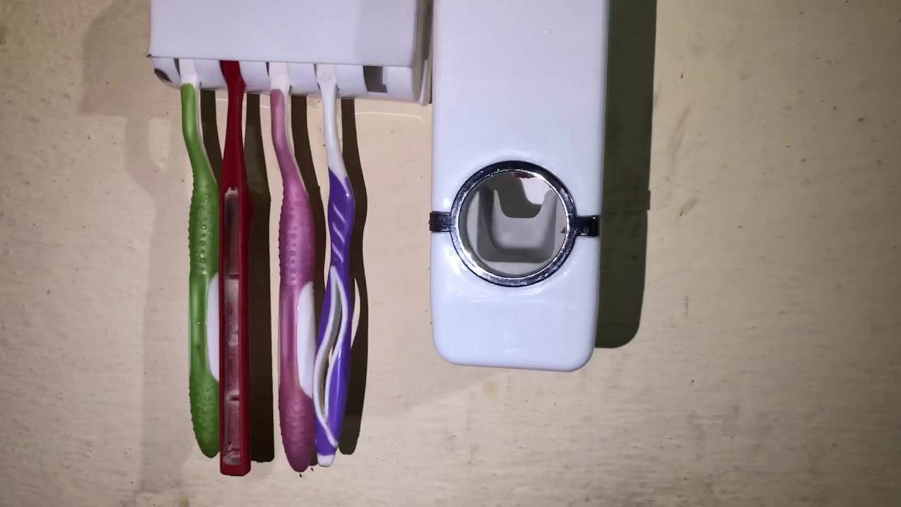 Plastic Automatic Toothpaste Dispenser unbox Automatic Toothpaste ...