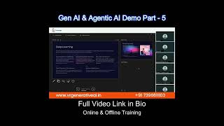Deep Learning Overview | VR Trainings | Generative AI Training in Hyderabad | Demo Part - 5
