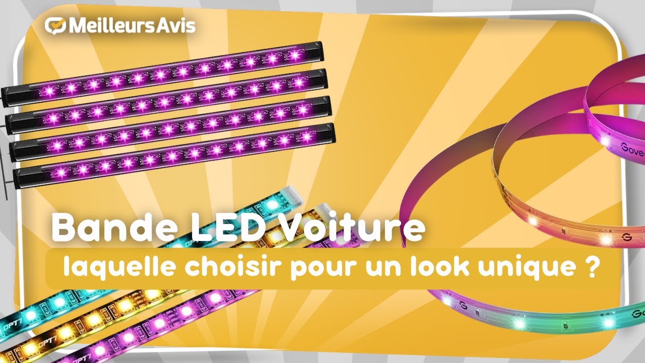 ⭐️ MEILLEURE BANDE LED VOITURE - Comparatif 2025