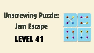 Unscrewinging Puzzle: Jam Escape Level 41 | GAME Walkthrough