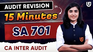 Sa 701 Revision Ca Inter Audit Ca Inter Audit Jan 2025 Ca Deepika Rathi