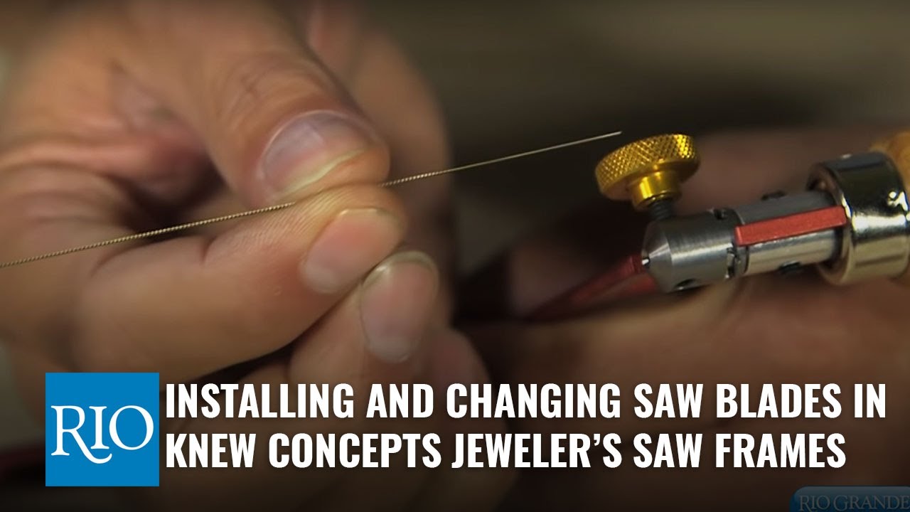 Installing and Changing Saw Blades in Knew Concepts Jeweler's Saw
