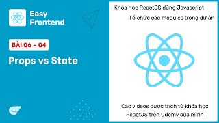 ReactJS: 06-04 Props vs State