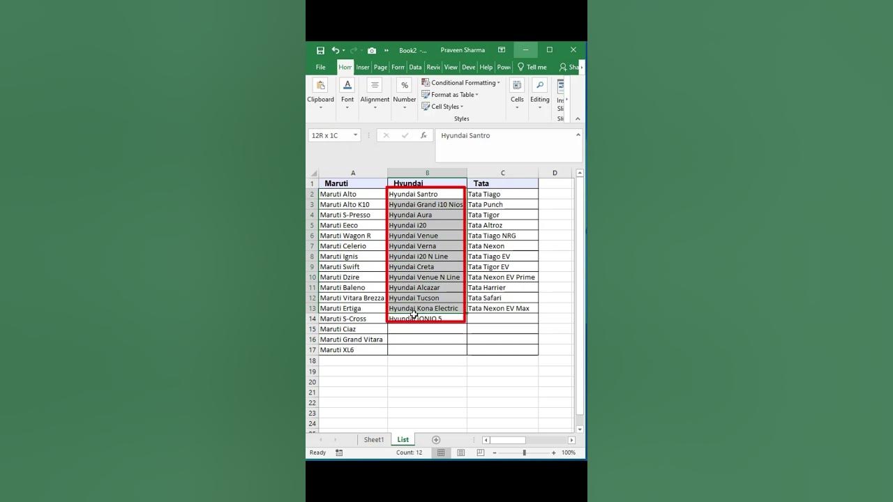 Excel Trick INDIRECT Dependent Dynamic Drop Down List shortvideo excel-trick-indirect-dependent-dynamic-drop-down-list-shortvideo
